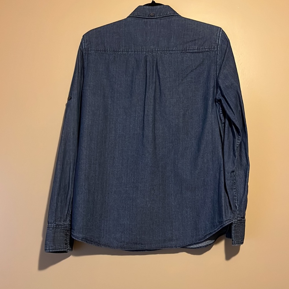 J. Crew Dark Denim Blouse - Picture 2 of 5